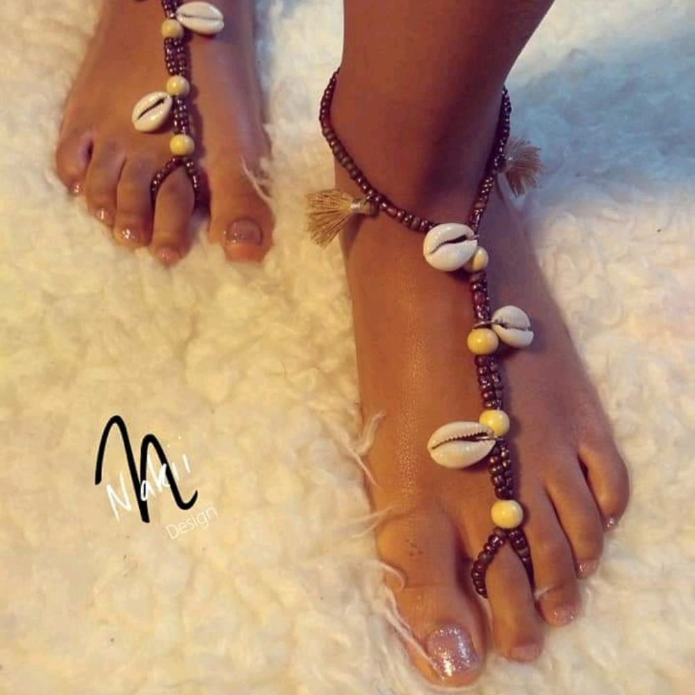 Cowrie Shell Barefoot Sandals
